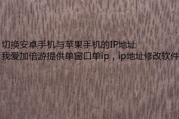 л׿ֻƻֻIPַʱЩͨõĲ